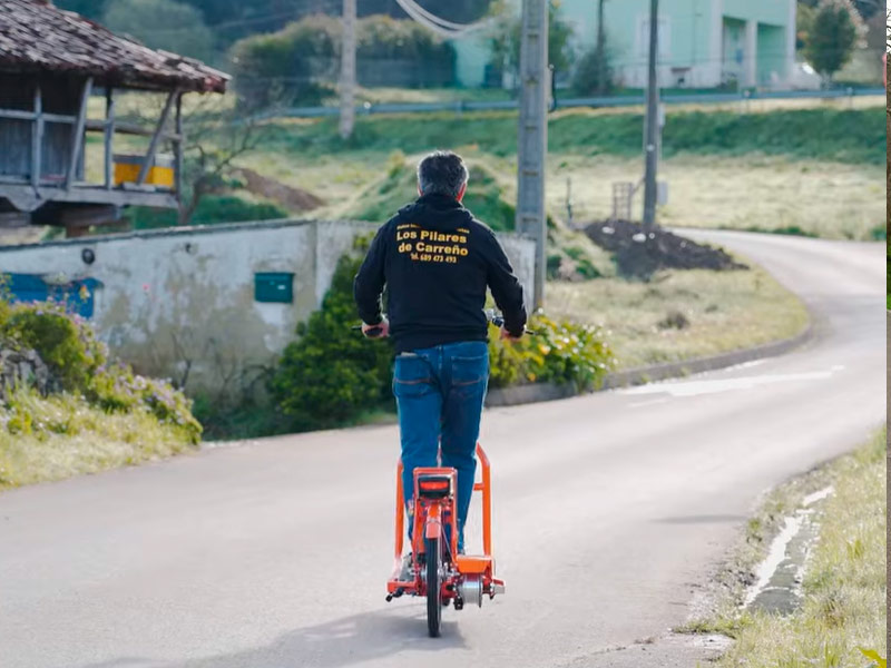 Bicicleta caminadora eléctrica de exterior con cinta PASBIC de Lopifit